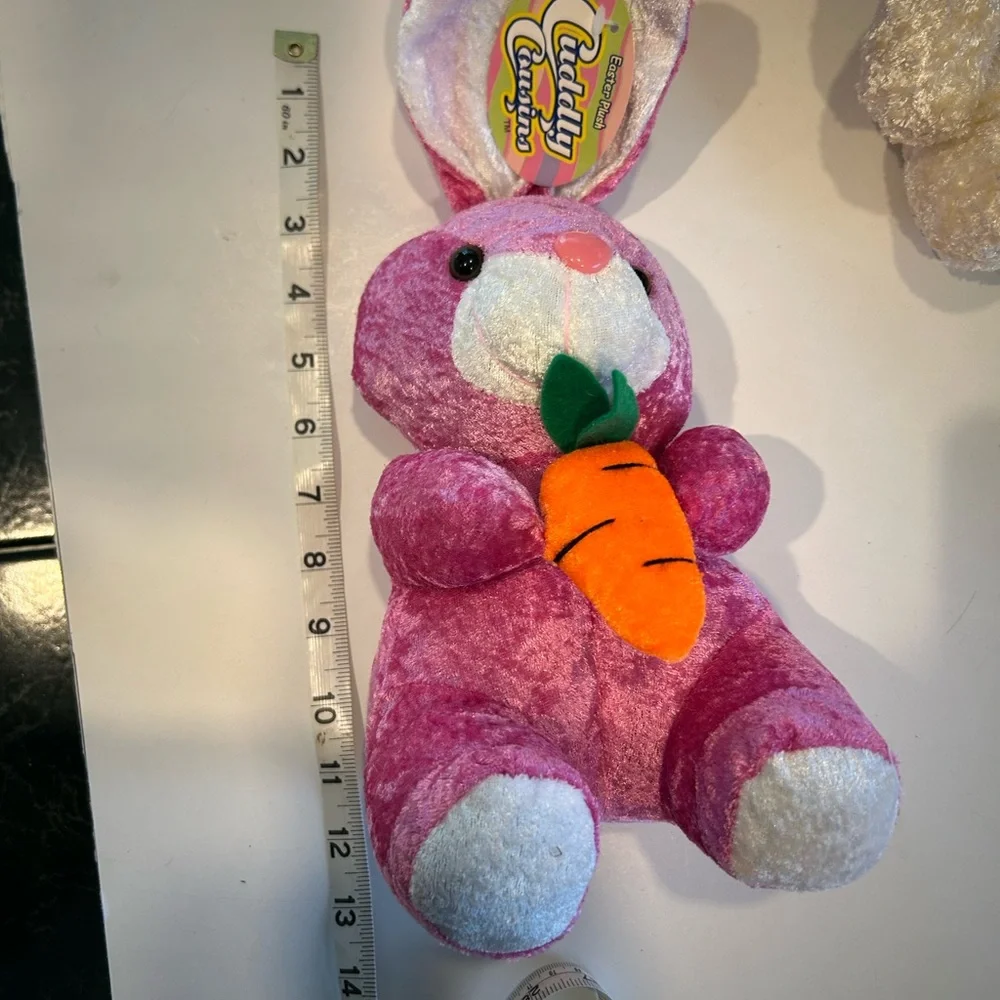ADORABLE PLUSH BUNNY TRIO - TWO NEW WITH TAGS